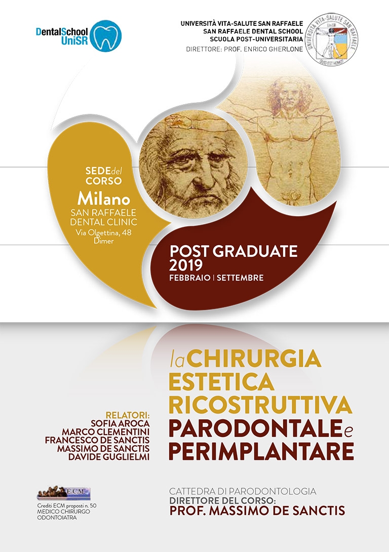 POST GRADUATE 2019 LA CHIRURGIA ESTETICA RICOSTRUTTIVA PARODONTALE E PERIMPLANTARE