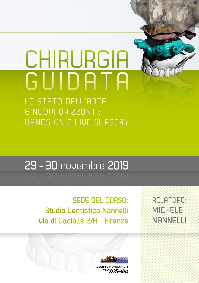 Corso Chirurgia Guidata – Firenze 29-30 Novembre 2019