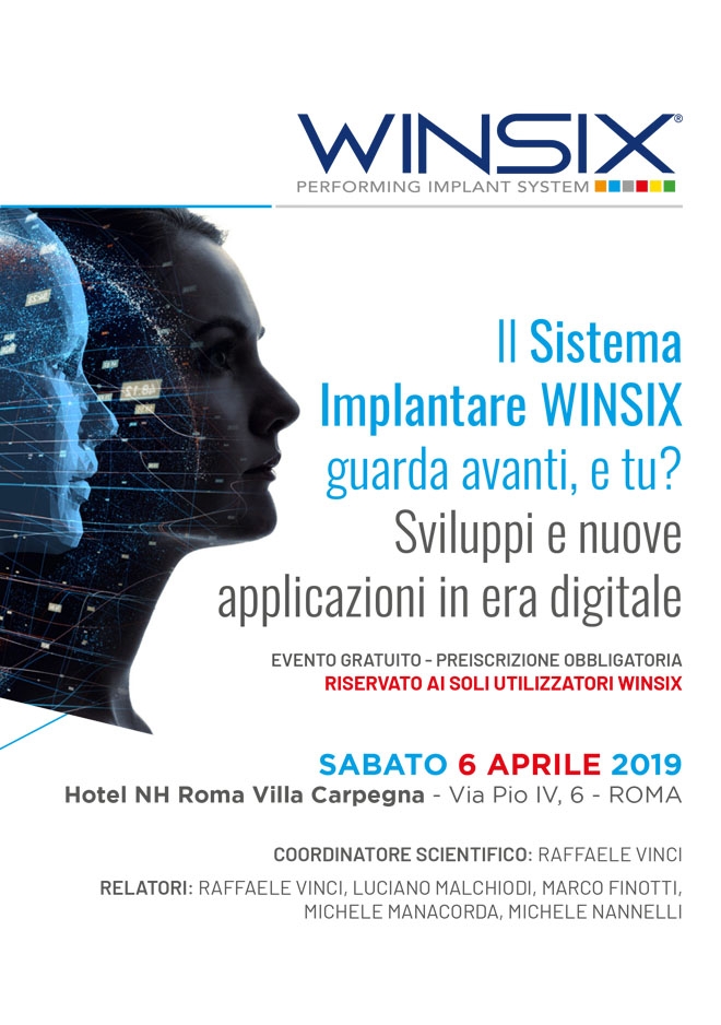 Il Sistema Implantare WINSIX guarda avanti, e tu?