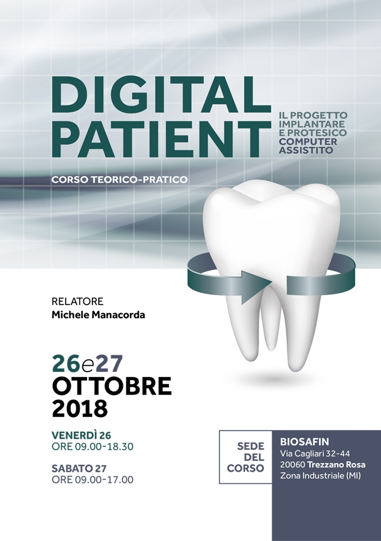 CORSO DIGITAL PATIENT 26 – 27 OTTOBRE 2018