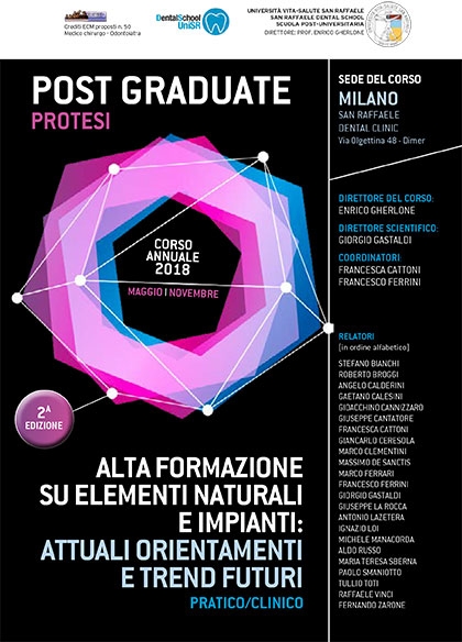 CORSO POST GRADUATE PROTESI 2018