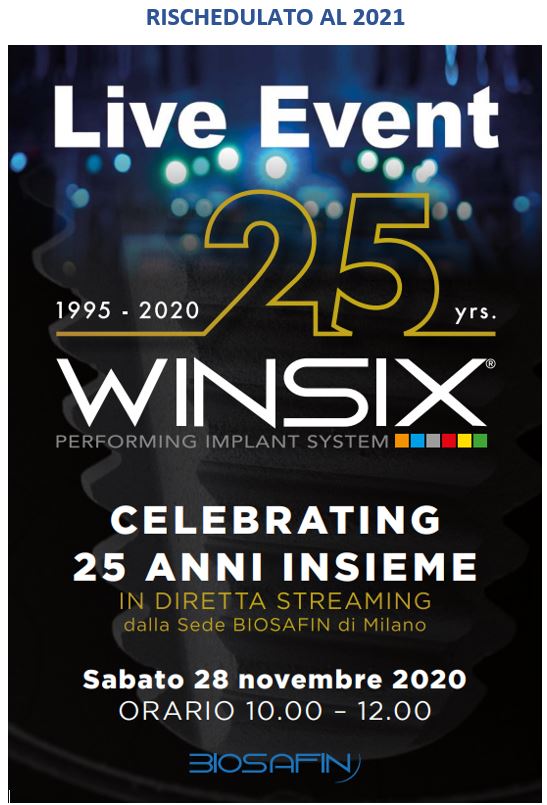 Live Event “25 anni WINSIX” – Diretta Streaming