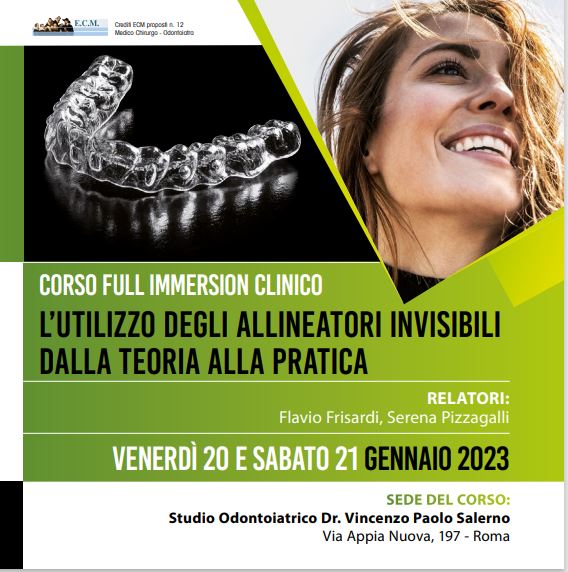 ROMA – Corso Full Immersion Clinico – L’Utilizzo degli allineatori invisibili dalla teoria alla pratica